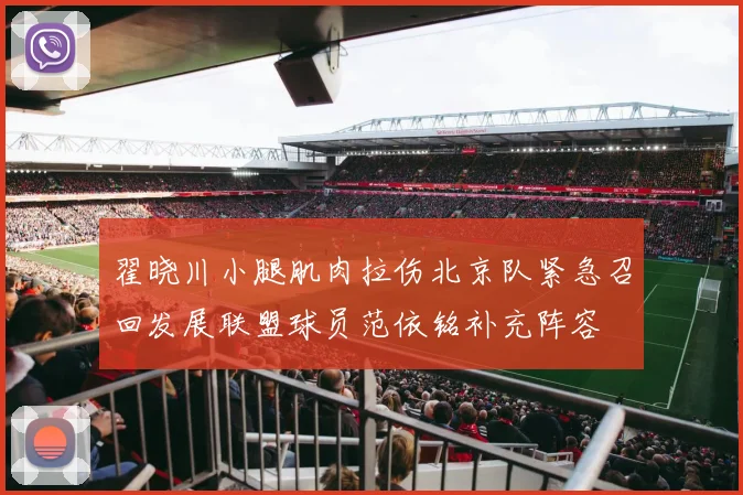 翟晓川小腿肌肉拉伤北京队紧急召回发展联盟球员范依铭补充阵容